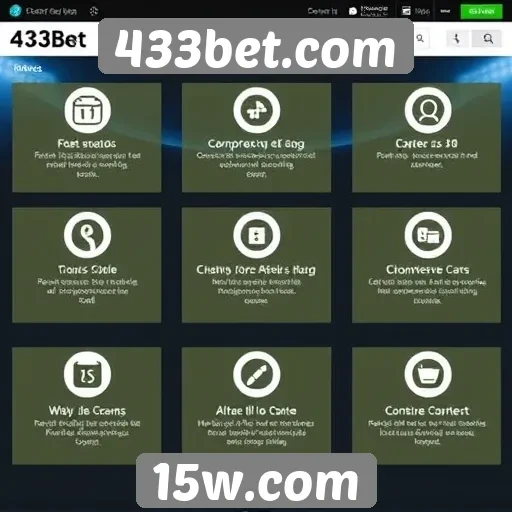Análise das funcionalidades do site 433bet.com