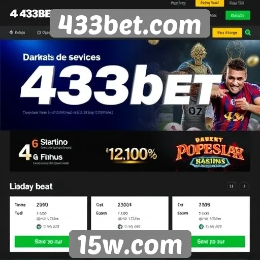 Ofertas promocionais no site 433bet.com